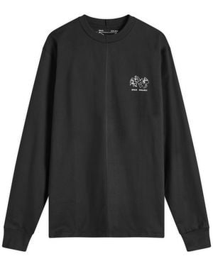 Space Available Ocean Mapping Long Sleeve T-Shirt - Black