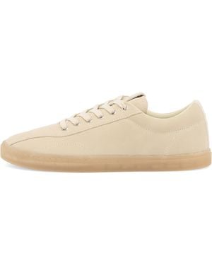 Stepney Workers Club Surma Suede Trainer - Natural
