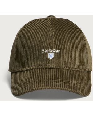 Barbour Preston Cord Cap - Green