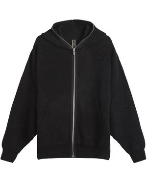 Rick Owens Alpaca Gimp Hoodie - Black