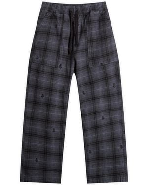 Service Works Thistle Plaid Chef Trousers - Grey