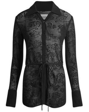 Holzweiler Lace Knit Shirt - Black