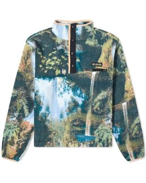 Columbia Helvetic Cropped Half Snap Fleece - Green