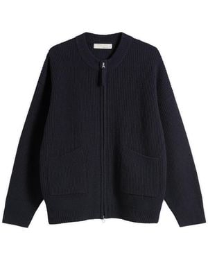 FRIZMWORKS Wool Deck Zip Cardigan - Blue