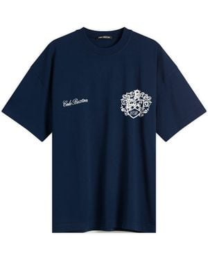 Cole Buxton Collegiate Crest T-Shirt - Blue