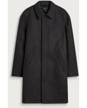 A.P.C. Auster Wool Mac - Black