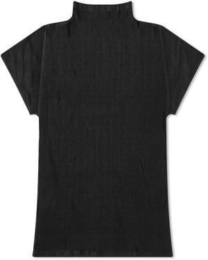 Pleats Please Issey Miyake Mist Basics Top - Black