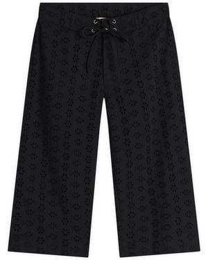Fruity Booty Broderie Capris - Black