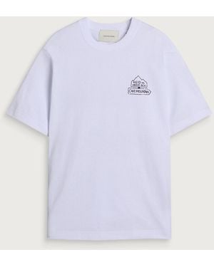 Cafe Mountain Refuge T-Shirt - Purple