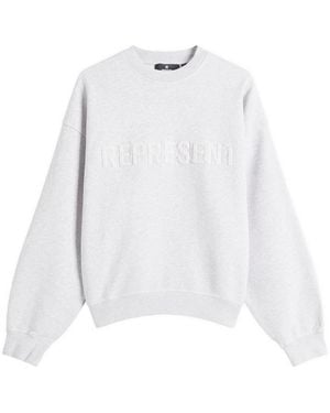 Represent Owners Club Everyday Logo Crew Sweatshirt - White