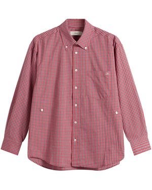 DUNST Oversized Bd Checked Shirt - Pink