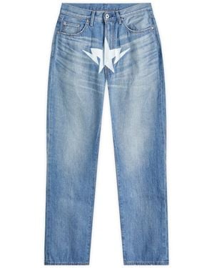 A Bathing Ape Twin Star Relaxed Fot Jeans - Blue