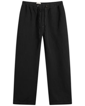 Studio Nicholson Sonny Cotton Linen Drawstring Trouser - Black