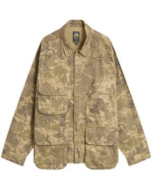 Brain Dead Twill Military Shirt Jacket - Green