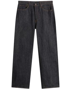 Visvim Social Sculpture 01 Wide Mud Jeans - Blue