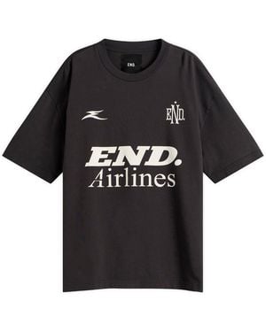 END. Airlines Short Sleeve T-Shirt - Black