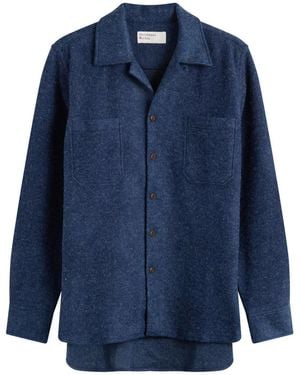 Universal Works Dam Marl Work Overshirt - Blue