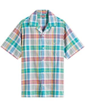 Dubbleware Quincy Madras Vacation Shirt - Blue
