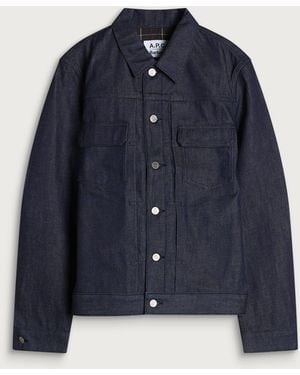 Barbour X A.P.C. Trucker Jacket - Blue