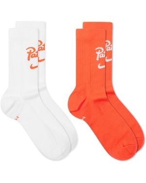 Nike X Patta Netherlands Essential Crew Sock 2 Pack - Red
