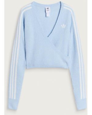 adidas X Jennie Knit Wrap Cardigan - Blue