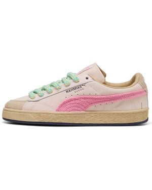 PUMA X Nahmais Suede 'Crochet' Sneaker - Pink