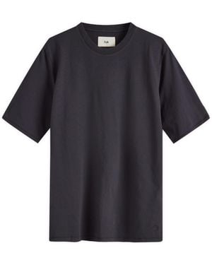 Folk Contrast Sleeve T-Shirt - Black