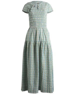 Damson Madder Ebba Midi Dress - Green
