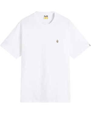 A Bathing Ape Abc Camo One Point Tee - White