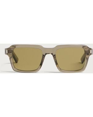 Saint Laurent Saint Laurent 947 Corner Angle Sunglasses - Green