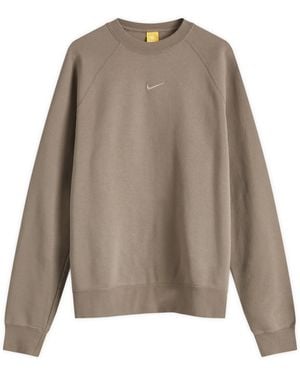 Nike Nocta Cardinal Stock Fleece Crew Sweat - Grey