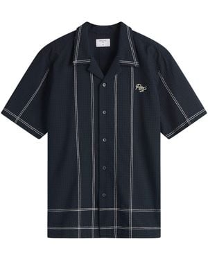 Percival Sicily Cuban Shirt - Black