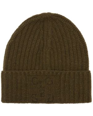 Closed Knitted Hat - Green