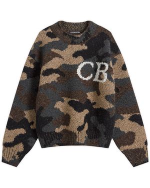 Cole Buxton End. X Cb Logo Knit Sweatshirt - Black