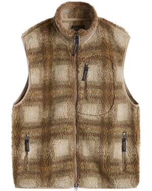 Pendleton Stand Vest - Brown