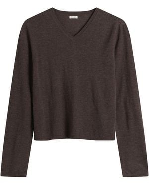St. Agni Fine Merino V Neck Jumper - Black