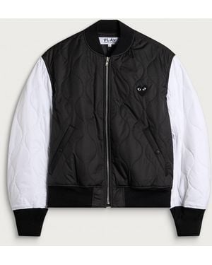 COMME DES GARÇONS PLAY Heart Bomber Jacket - Black