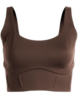 Nike X Skims Matte Corset Longline Bra - Brown