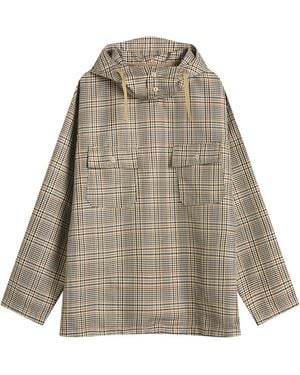 Engineered Garments Plaid Polyester Cagoule Shirt - Gray