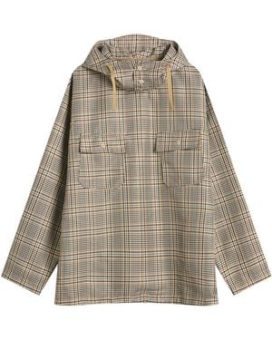 Engineered Garments Plaid Polyester Cagoule Shirt - Grey