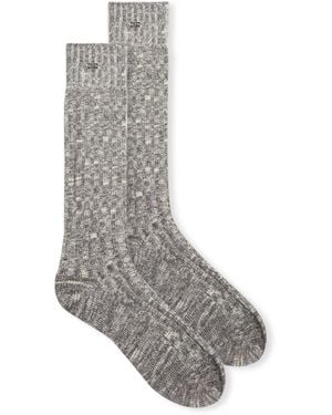 Ganni Chunky Cotton Socks - Grey