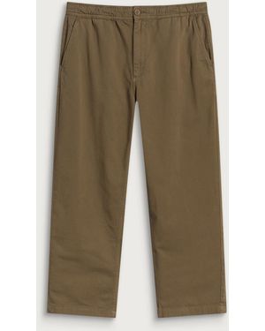 Wax London Kurt Twill Trousers - Green