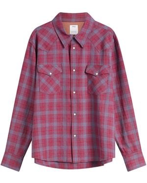 Visvim Four Corners Check Shirt - Purple