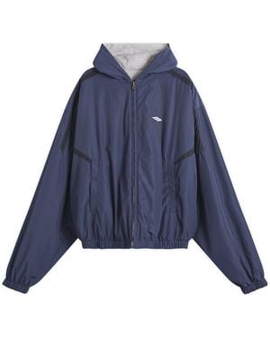 Balenciaga Techno Cotton Poplin Reversible Jacket - Blue