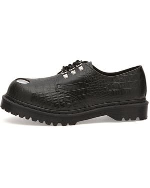 Dr. Martens 1461 Steel Toe 3 Eye Shoe - Black