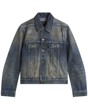 Rick Owens Denim Trucker Jacket - Blue