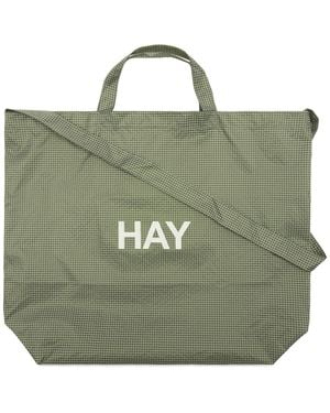 Hay Grid Crossover Bag - Green