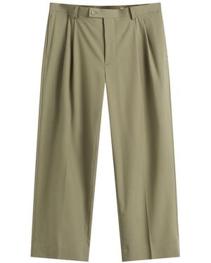 AURALEE Tropical Wool Pants - Green