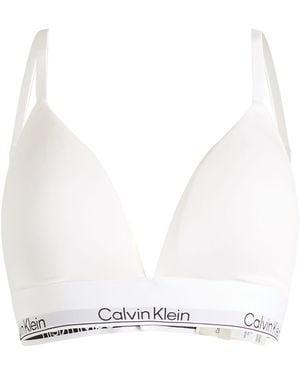 Calvin Klein Icon Lightly Lined Triangle Bra - White