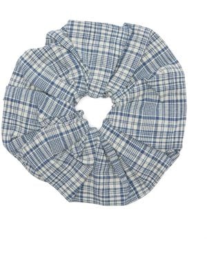 STORY mfg. Hand Woven Scrunchie - Blue